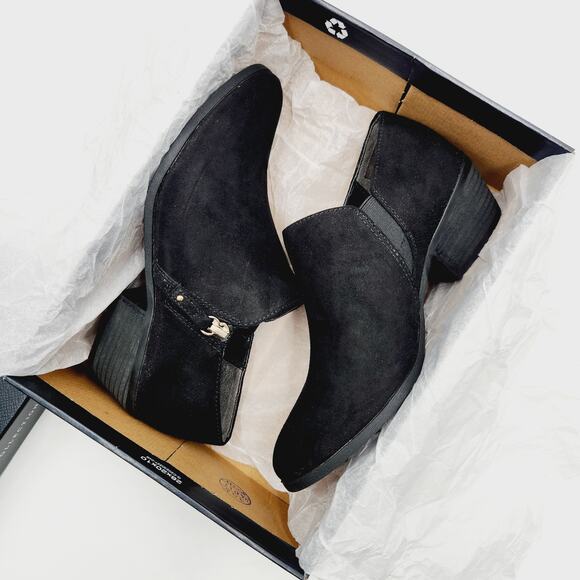 Dr. Scholl's Women Black Casual Block Heel Brief Zipper Ankle Booties Size US 7M - Picture 2 of 7